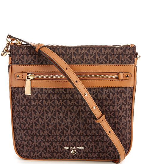 michael michael kors jet set large nylon crossbody|Michael Kors saffiano jet set.